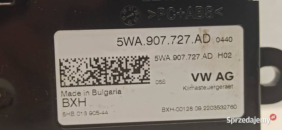 CUPRA FORMENTOR MODUŁ KLIMATYZACJI 5WA907727AD sprzedam