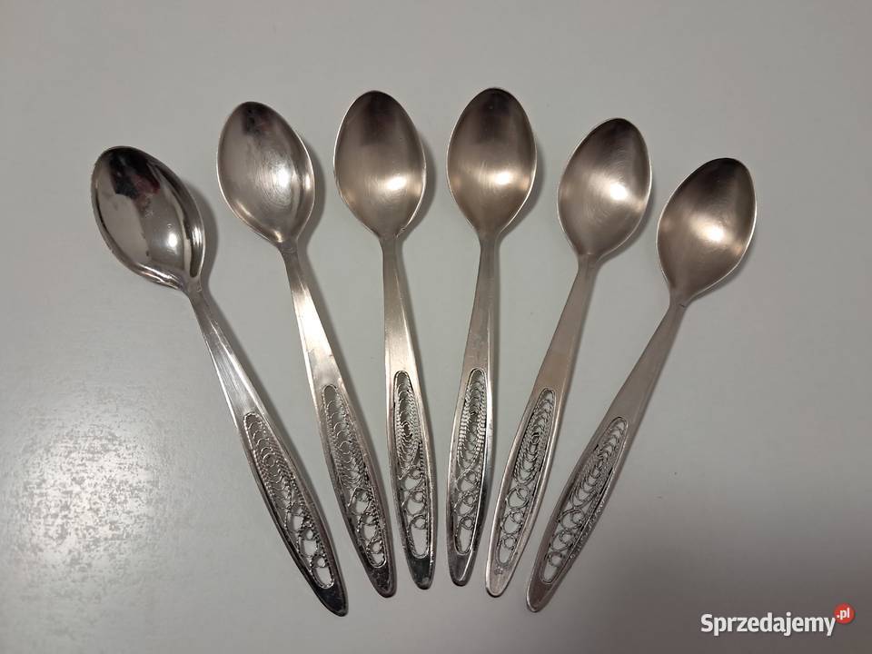 Łyżeczki do kawy ozdobne 6 do sprzedania Kraków