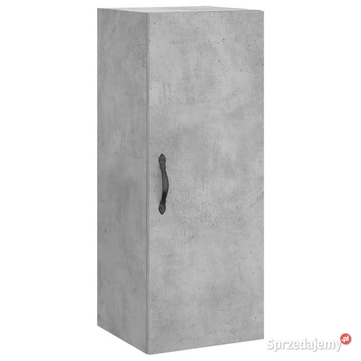 Wysoka szafka szarość betonu 345x34x180 Warszawa