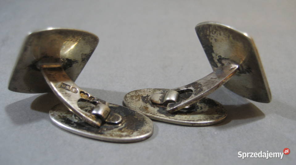 Srebrne spinki do mankietow Szwecja 1961 r Warszawa