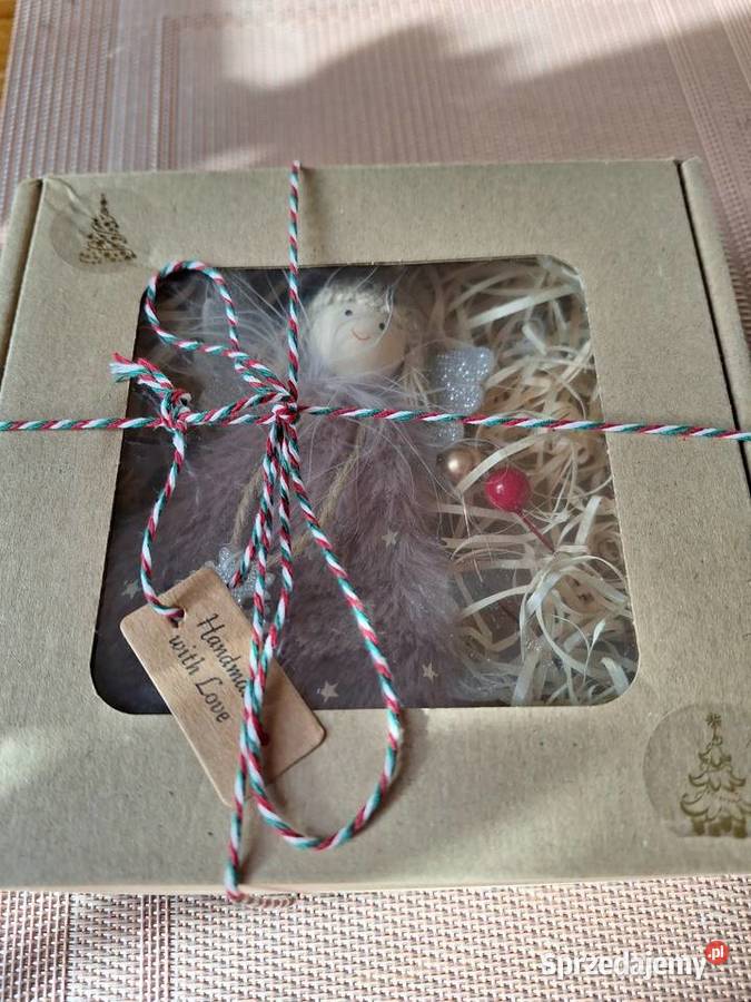 Aniołek z zawieszka na choinkę Strzyżów