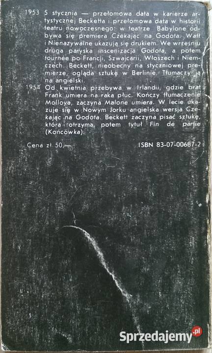 Samuel Beckett J Błoński M Kędzierski Pozostałe małopolskie Kraków