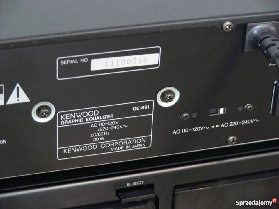 Korektor Graficzny Kenwood GE891 śliczny WYSYŁKA podkarpackie Jasło