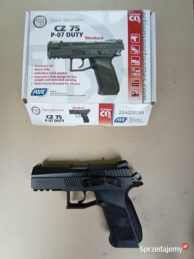 Wiatrówka CZ 75 P07 Duty BlowBack 45 mm Żyrardów