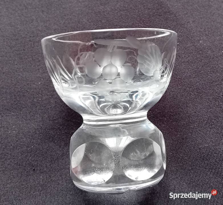 Zestaw 4 ręcznie szlifowanych kryształowych Porcelana i szkło