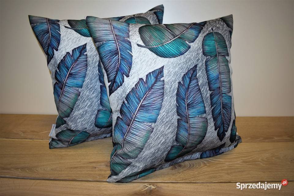 Poszewka Dekoracyjna 45 x 45 szara pióra inny kolor Stare Kupiski
