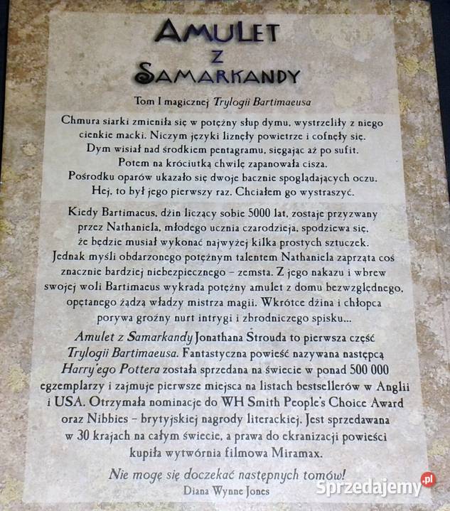 Amulet z Samarkandy Jonathan Stroud Chełm