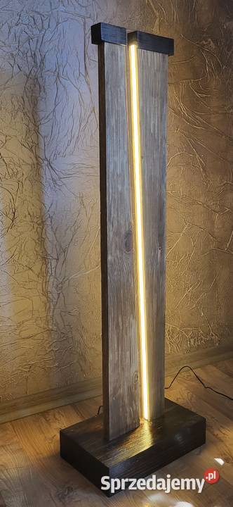 LAMPA PODŁOGOWA LED LITE DREWNO Lampy podłogowe Zator