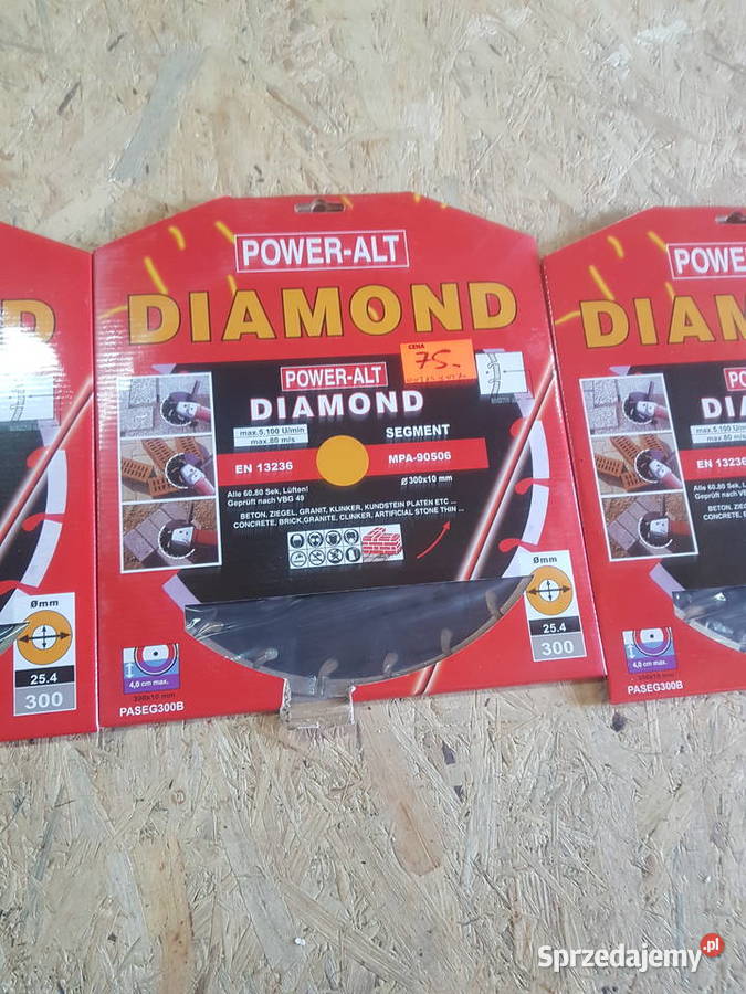 Tarcza diamentowa kostki betonu 300mm segmentowa wielkopolskie Głogowa sprzedam