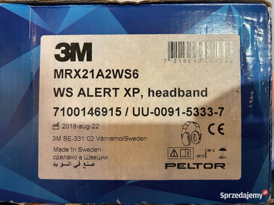 NOWE 3M Peltor WS Alert XP słuchawki ochronniki Bielsko-Biała