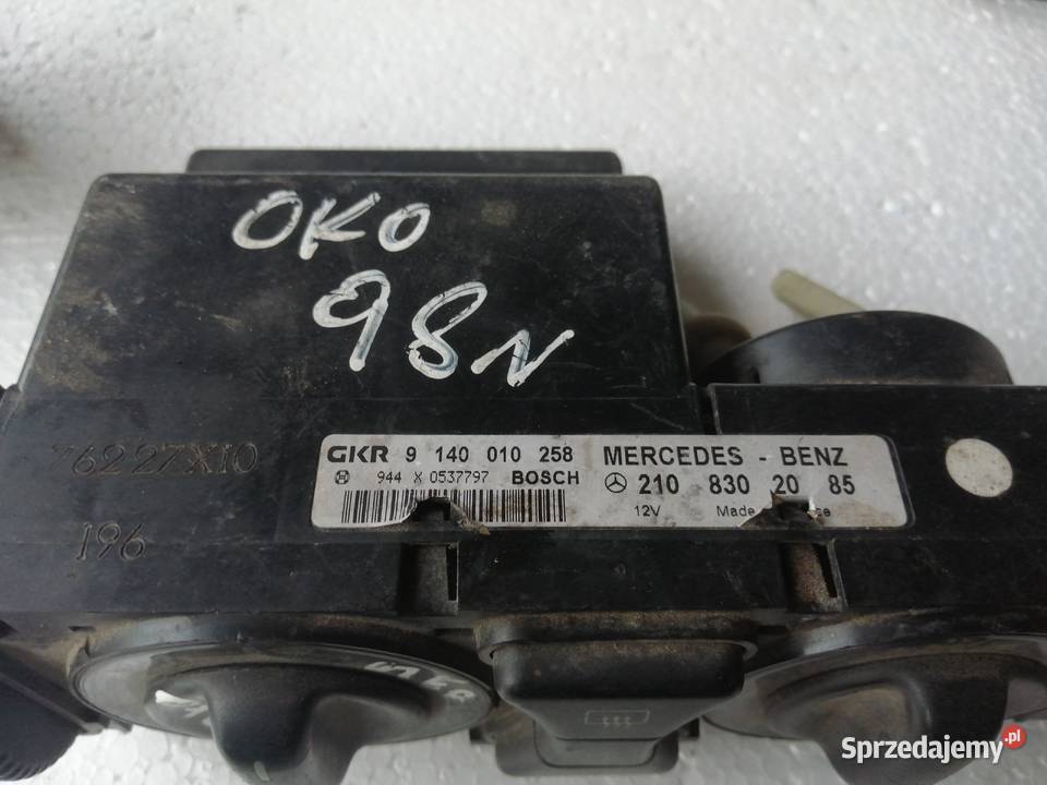 Panel Sterowania Nawiewu Mercedes W210