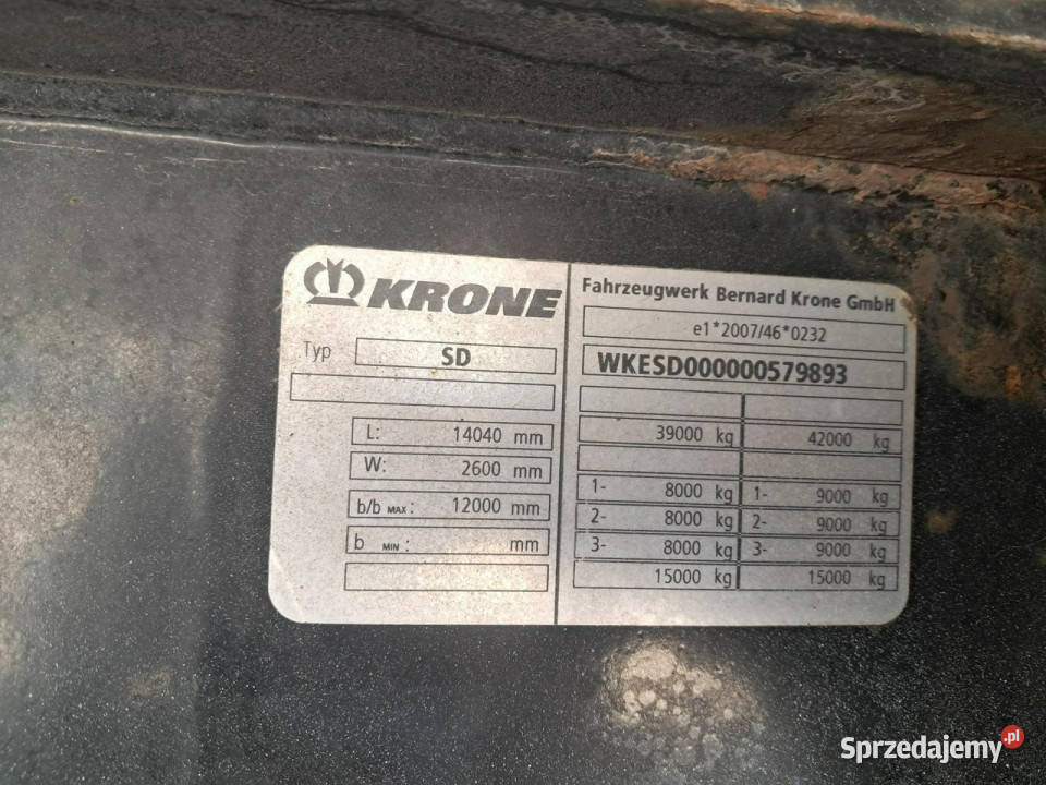 chłodnia Krone SD Komorniki