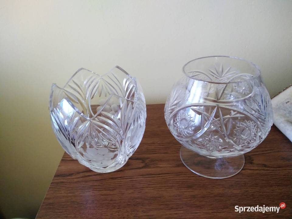 Stare kielichy kryształowe z PRL u dolnośląskie Wrocław
