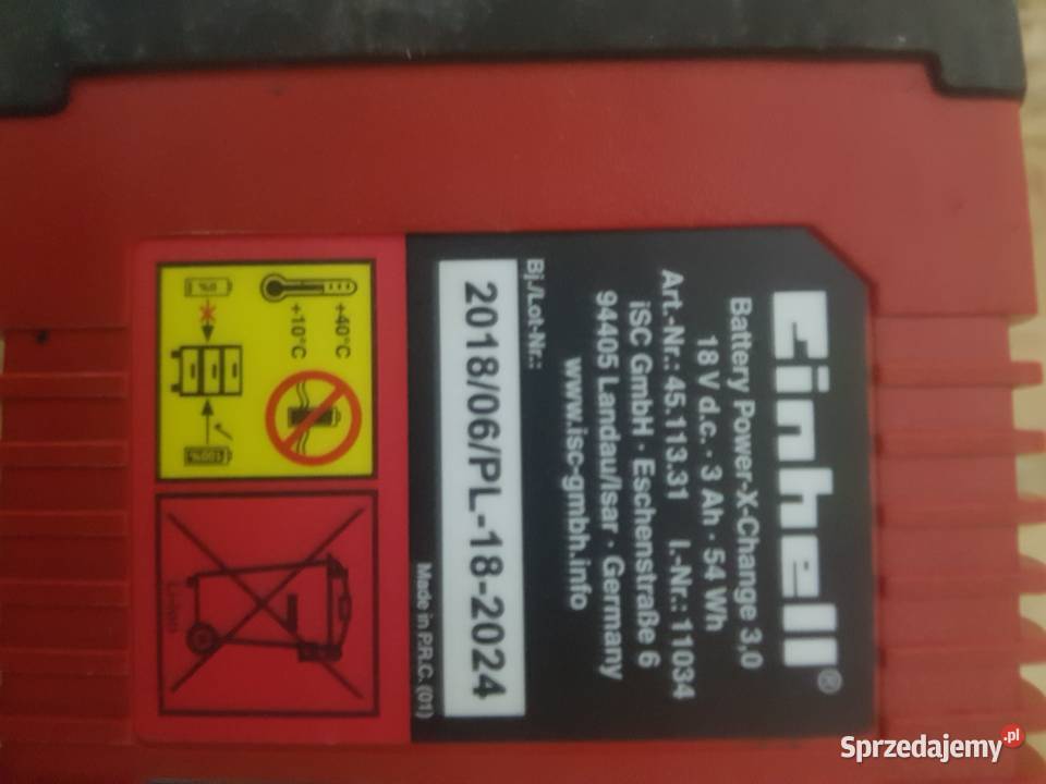 Akumulator 18V 30Ah Einhell POWERXCHANGE Głogowa