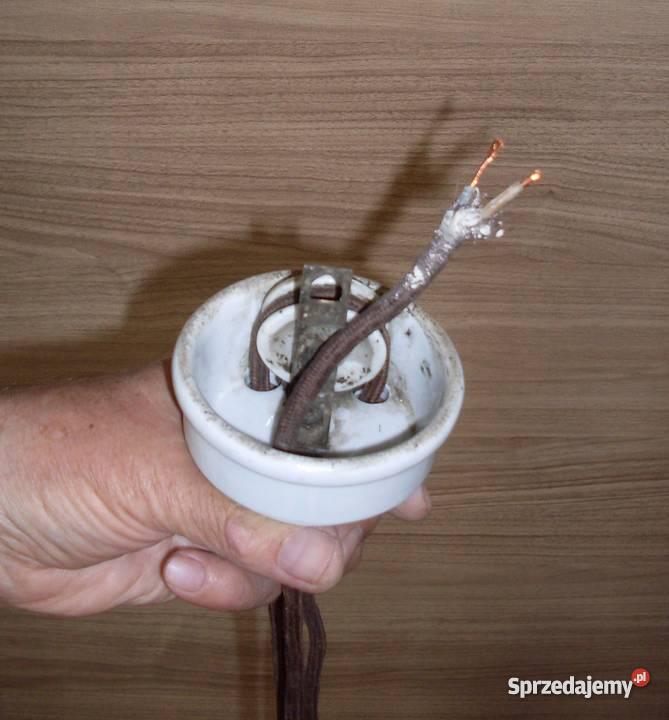 Stara lampa wisząca z regulacją wysokości