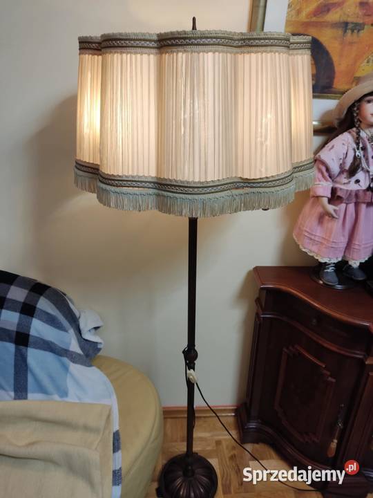 stara lampa podłogowa 3 ramiona