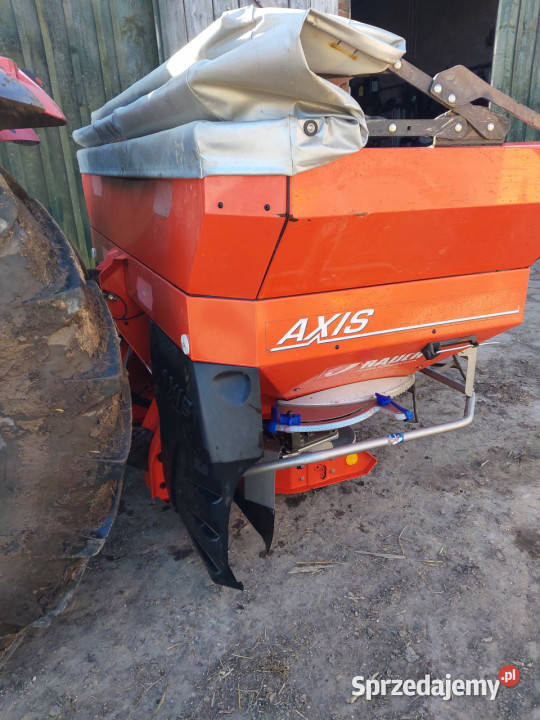 Rozsiewacz RAUCH AXIS 301 3000 L 2012 r talerze warmińsko-mazurskie Dobre Miasto