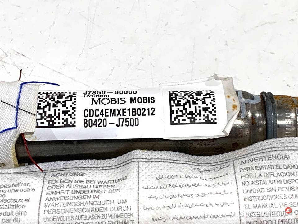 KURTYNA POWIETRZNA PRAWY KIA CEED 80420J7500 osobowe sprzedam