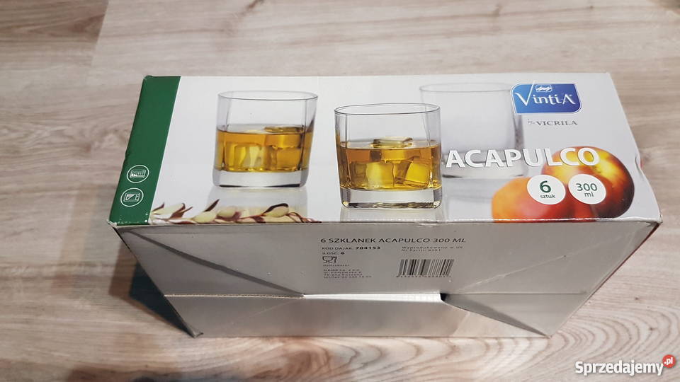 Zestaw 6 szklanek Vintia Vicrila Acapulco 300ml przezroczysty Wieliczka