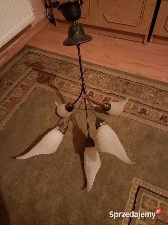 Lampa sufitowa metalszkło Toruń sprzedam