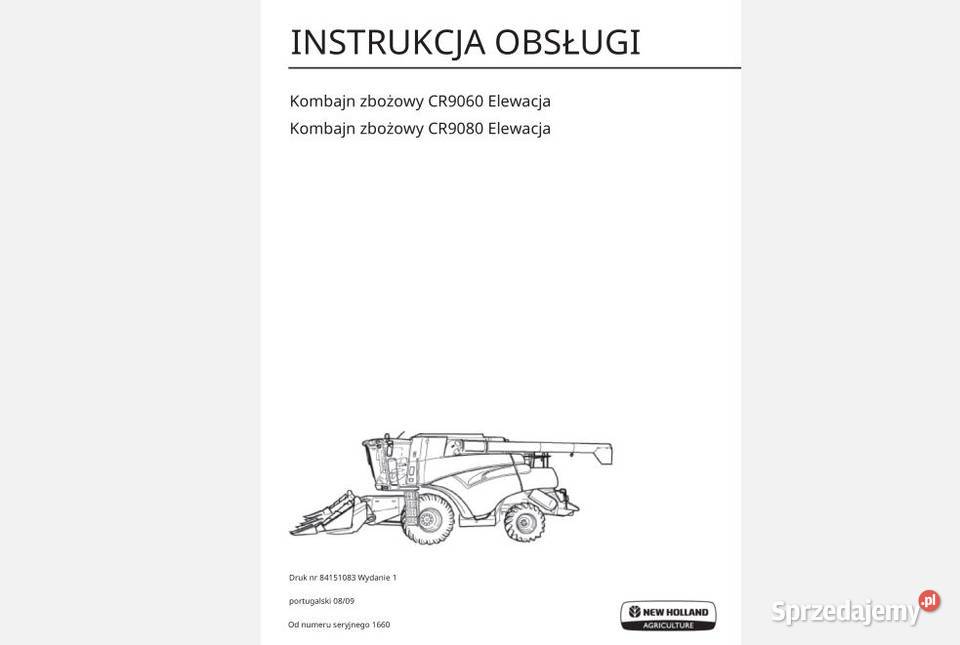 HOLLAND CR9080 CR9060 instrukcja obsługi Kielce