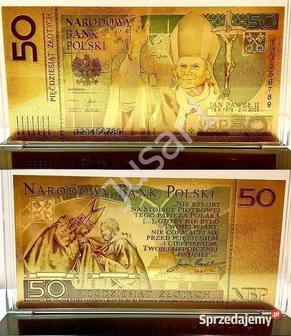 Złoty Banknot Jan Paweł II Ali Agca 13 maj 1981