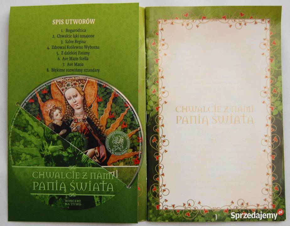 Chwalcie z nami Panią Świata CD pieśni maryjne lubelskie Lublin sprzedam