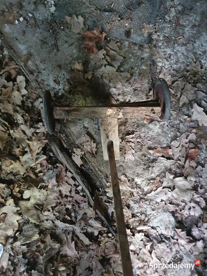 Drewniany zabawkowy część wózek kołowy dyszel z Warszawa