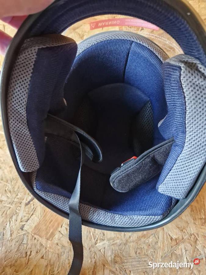 Kask Fgn Czarny Niebieski Biały Popielaty Głogowa