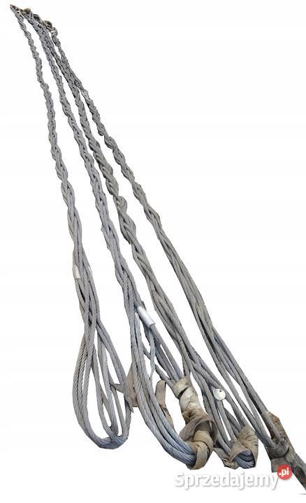 ZAWIESIE LINOWE LINA STALOWA PLECIONA 120 TON 8m świętokrzyskie