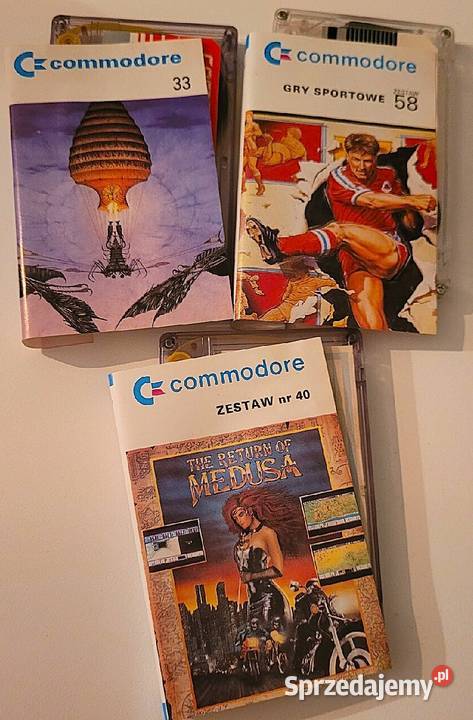 Kasety z grami komputerowymi do Commodore 64 Chełmno