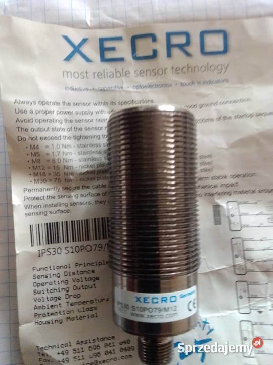 czujnik indukcyjny ips30 Elektryka i akcesoria Sosnowiec
