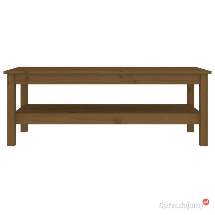 Stolik kawowy miodowy brąz 110x50x40 lite drewno mazowieckie Warszawa