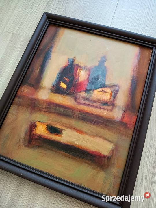 Stary obraz abstrakcja 20x245 Jagoda Adamus