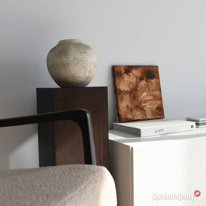 Brązowy Obraz Strukturalny 30x30 Ręcznie Poznań