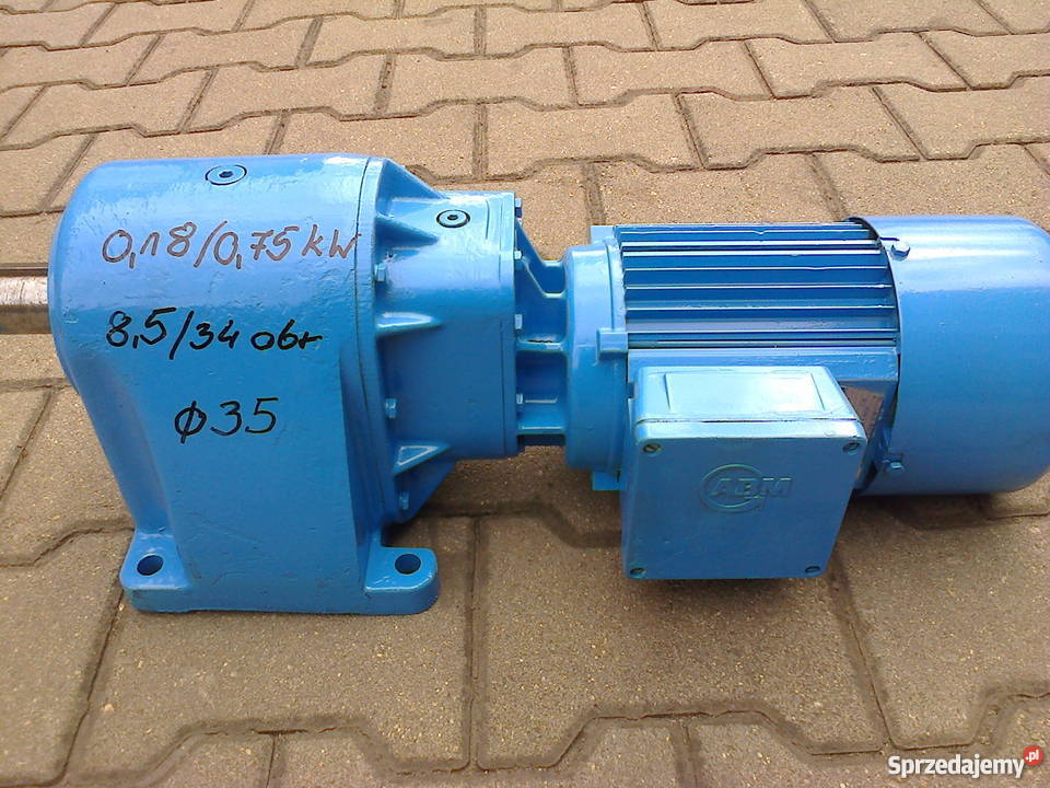 Motoreduktor 018075 kW 8534 obr 3faz Leszno sprzedam