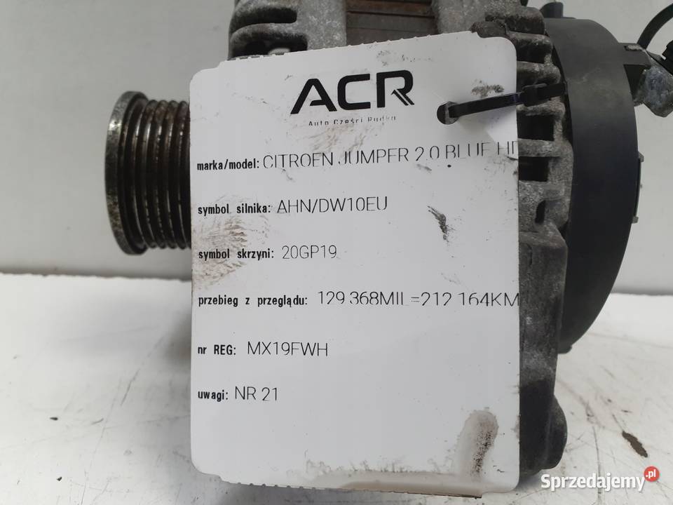 ALTERNATOR Peugeot 2008 15 BlueHDI HDI Rudka