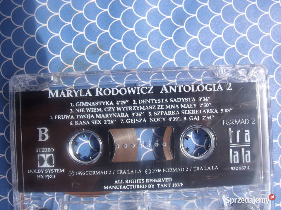Kasety MARYLA RODOWICZ ANTOLOGIE 1 2 3 1996 dolnośląskie Wołów