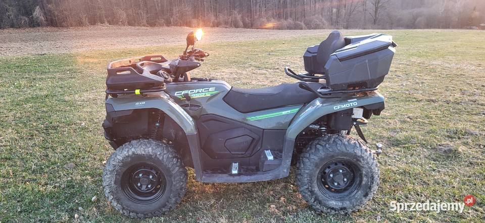 Quad CF Moto Cforce 450L odblokowany kufry zielony
