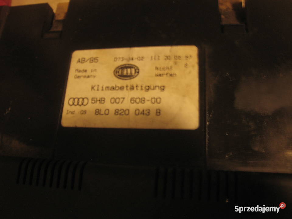 Panel sterowania nawiewów nadmuchu climatronic Rok produkcji 1997