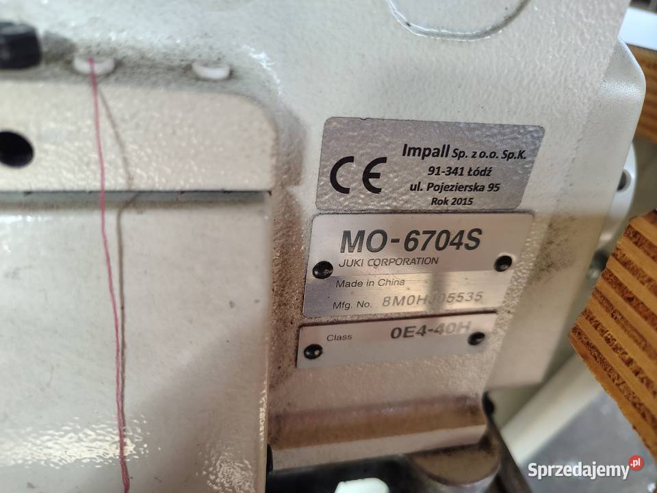 Overlock trzynitkowy JUKI MO6704SOE440H Łódź