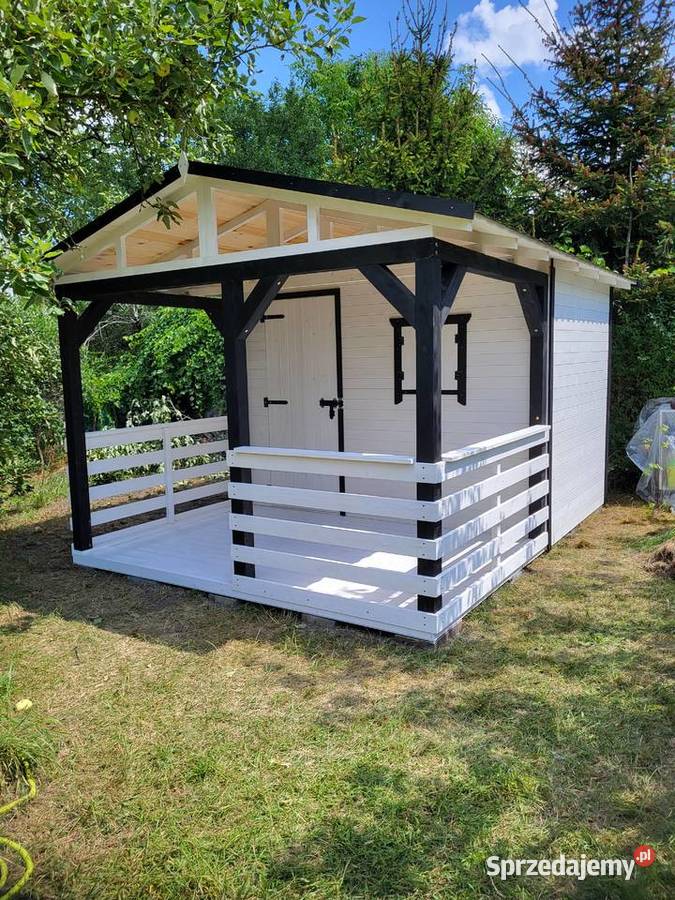 Domek ogrodowy z tarasem montaż transport kraj Ogród Wrocław