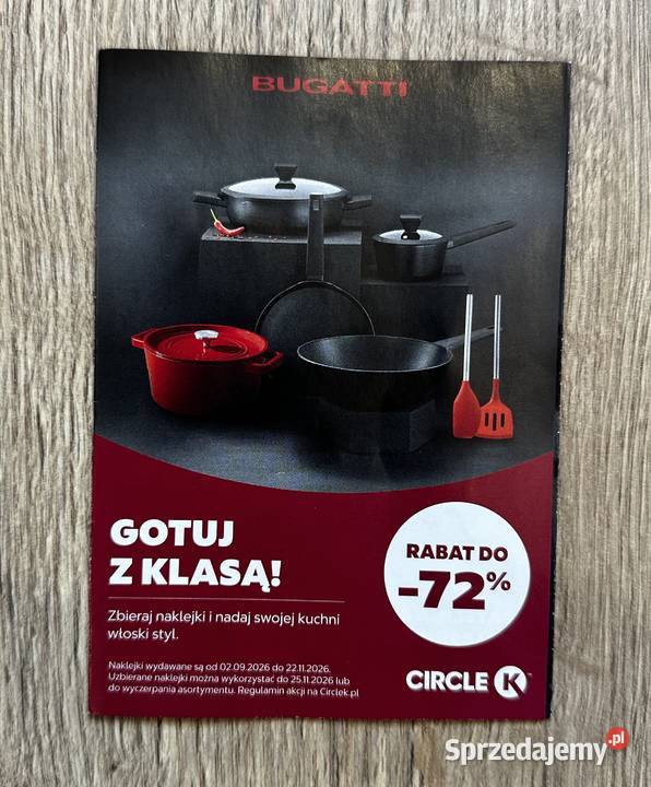 Zestaw garnków BUGATTI Circle K 120 naklejek Piekary Śląskie