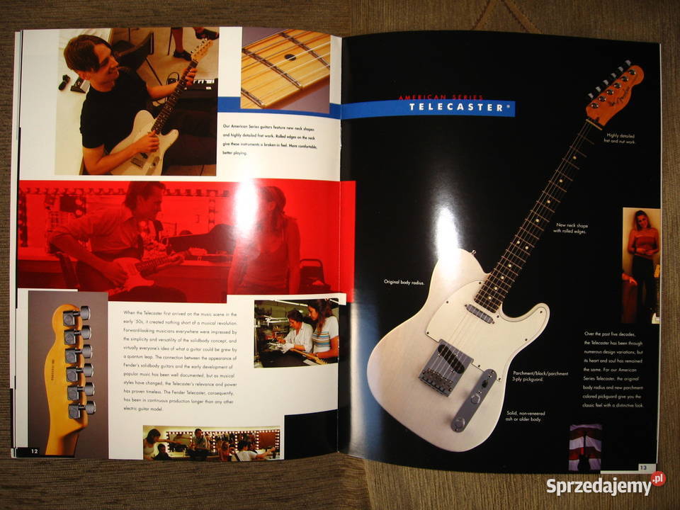 Fender American Series Guitars katalog broszura Fender Kępice
