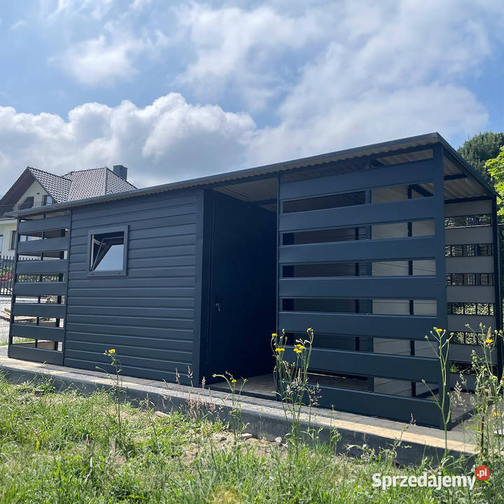 Domek ogrodowy 652 m ciemny grafit matowy Chełm