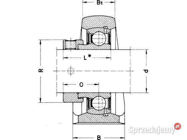 Łożysko stojakowe kpl PSHE17 Kamionna