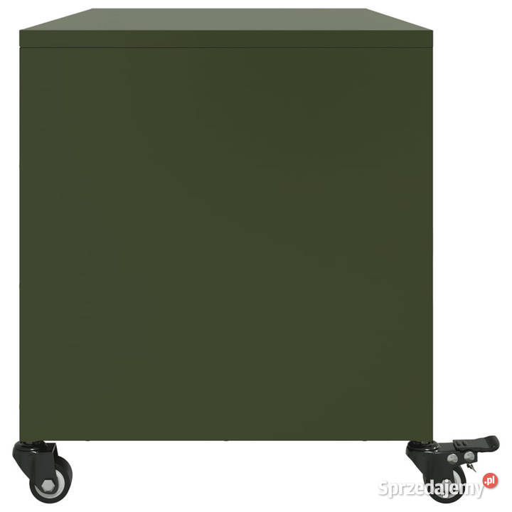 Szafka RTV oliwkowa 68x39x435 stal WM846642 mazowieckie Warszawa