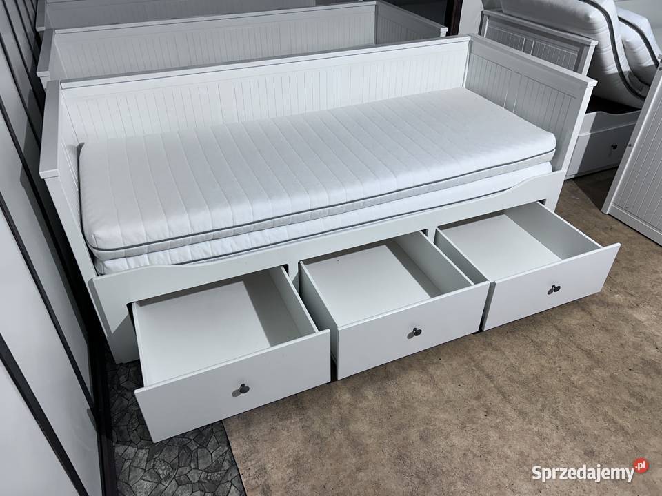 IKEA HEMNES Łóżko Leżanka z 3 szufladami 2 śląskie
