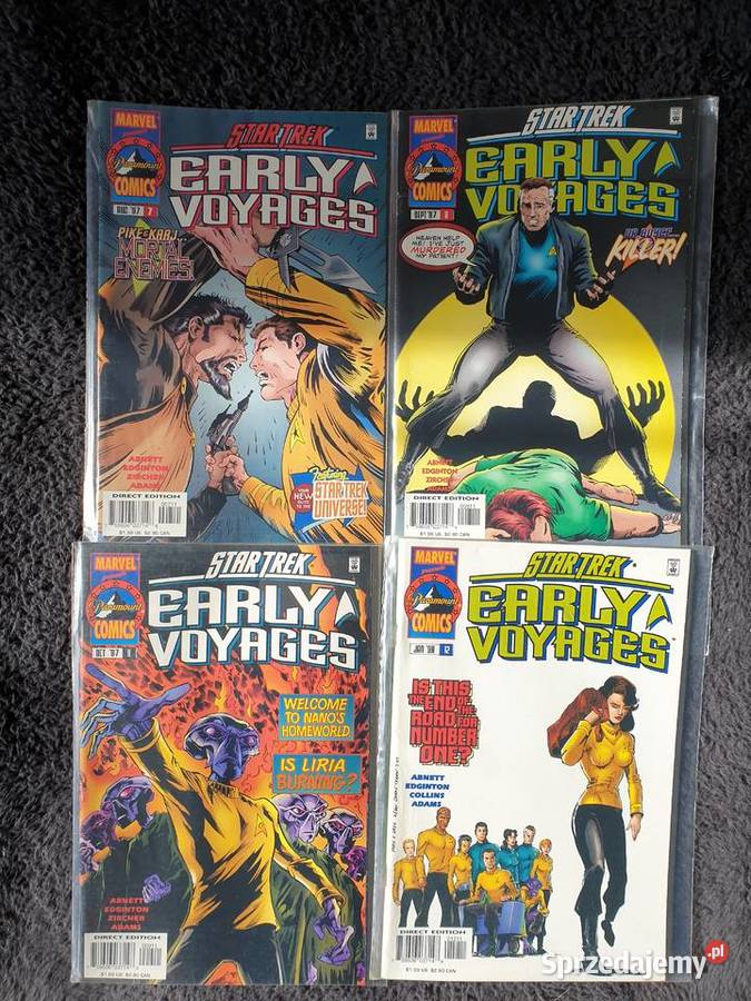 Star Trek Early Voyages zestaw 4 komiksów Marvel Amerykańskie Komiksy