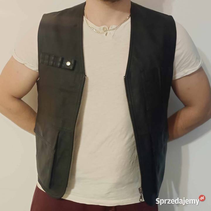 Elegancka skórzana kamizelka JCC The Leather Tomaszów Mazowiecki